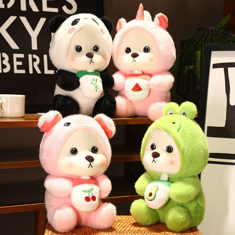 Teddy Bear Doll Crossdressing Pig Panda Doll Plush Toy